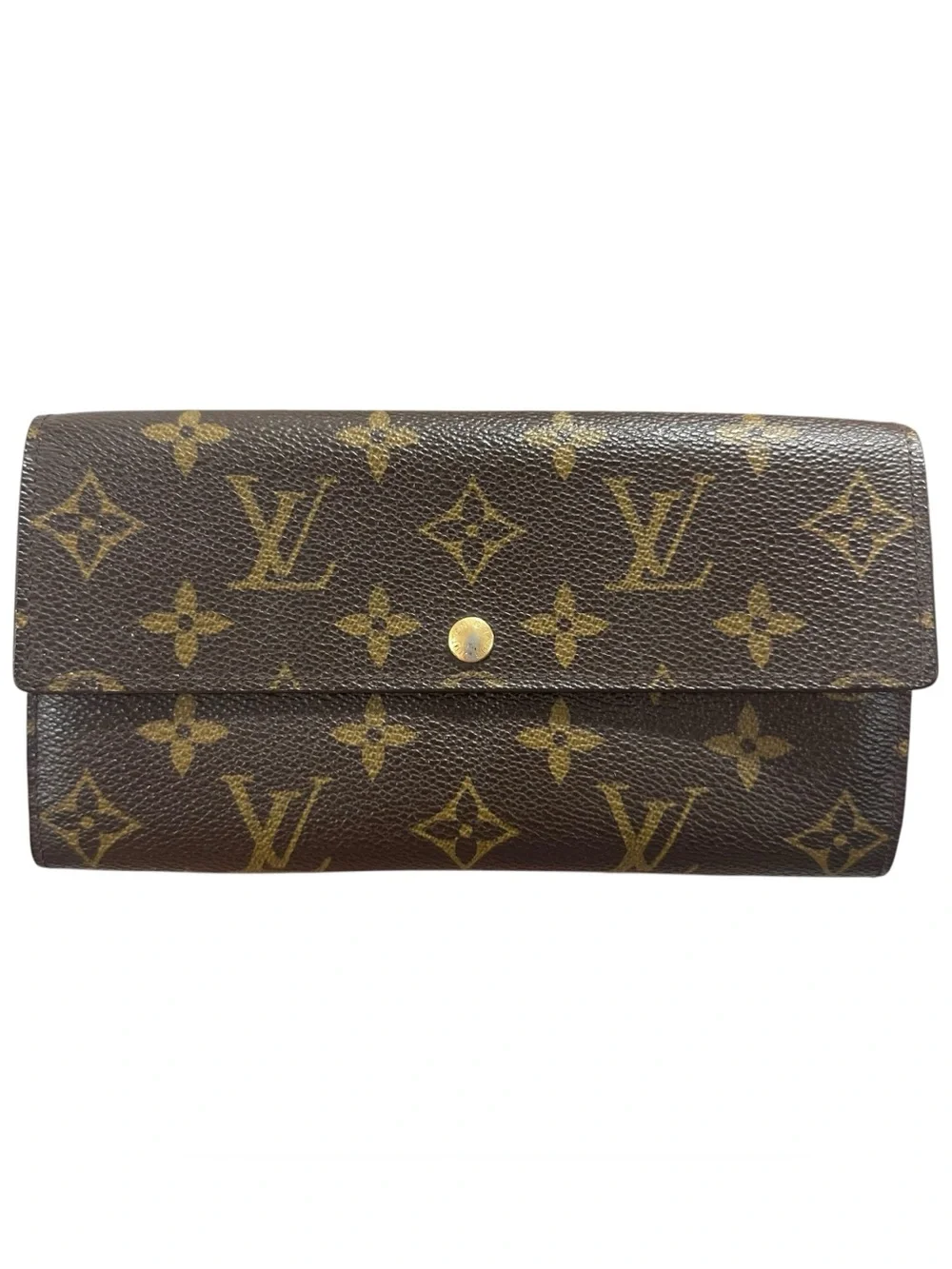 Louis Vuitton Sarah Monogram Leather Long 2007 Wallet on Chain